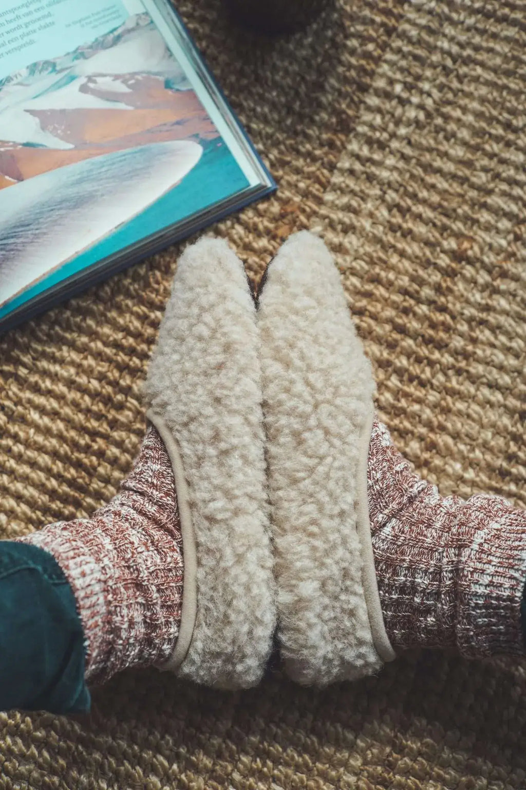 Kapcie baleriny z wełny MERINO 100%