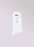 Skarpety z organicznej bawełny typu crew ICE CREM