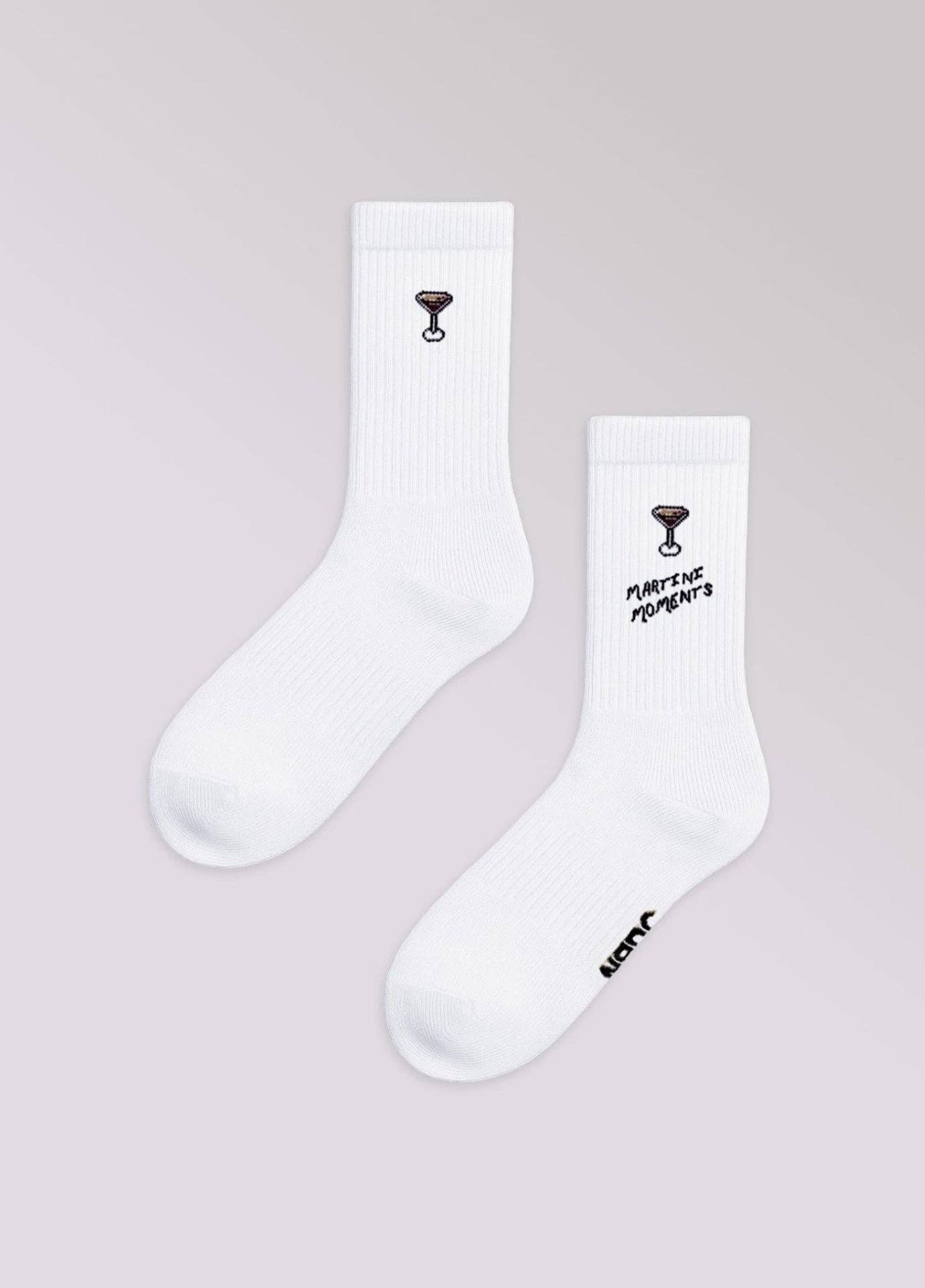 Skarpety z organicznej bawełny typu crew MARTINI MOMENTS SOCKS