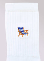 Skarpety z organicznej bawełny typu crew LEŻAK