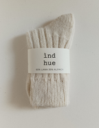 SKARPETKI Z WEŁNY I ALPAKI / 100% naturalne, kolor Natura