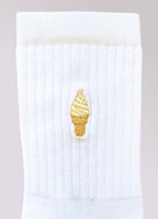 Skarpety z organicznej bawełny typu crew ICE CREM