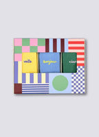 Organiczne skarpety typu crew z bio bawełny - 3-PAK – VOILÀ, BONJOUR, CIAO