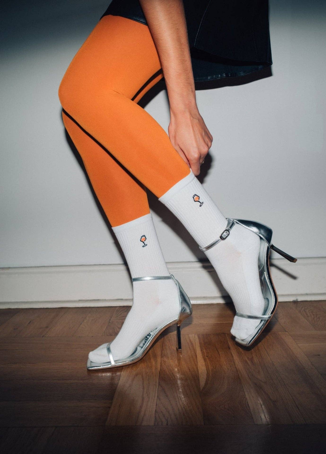 Skarpety z organicznej bawełny typu crew FOR ME ONE SPRITZ SOCKS