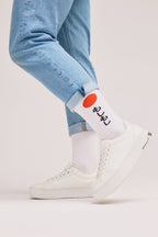 Skarpety z organicznej bawełny typu crew Moshi Moshi Japanese