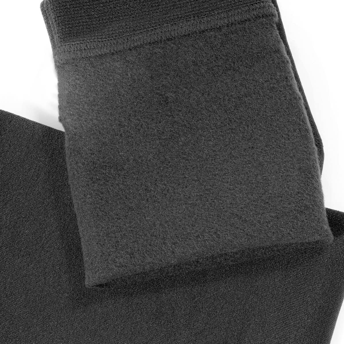 Męskie legginsy termiczne z polarowym wnętrzem, 300 DEN: czarne