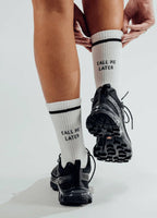 Skarpety z organicznej bawełny typu crew CALL ME LATER