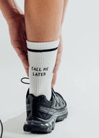 Skarpety z organicznej bawełny typu crew CALL ME LATER