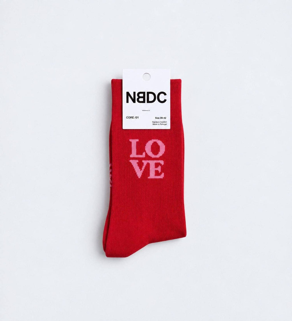 Organiczne skarpety typu crew z bio bawełny 2-PAK – Love & Santa Baby  NO BAD DAYS CLUB