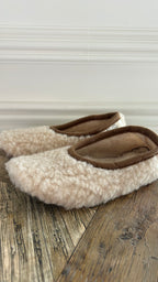 Kapcie balerina 100% wełna MERINO - Macchiato
