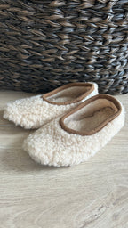 Kapcie balerina 100% wełna MERINO - Macchiato