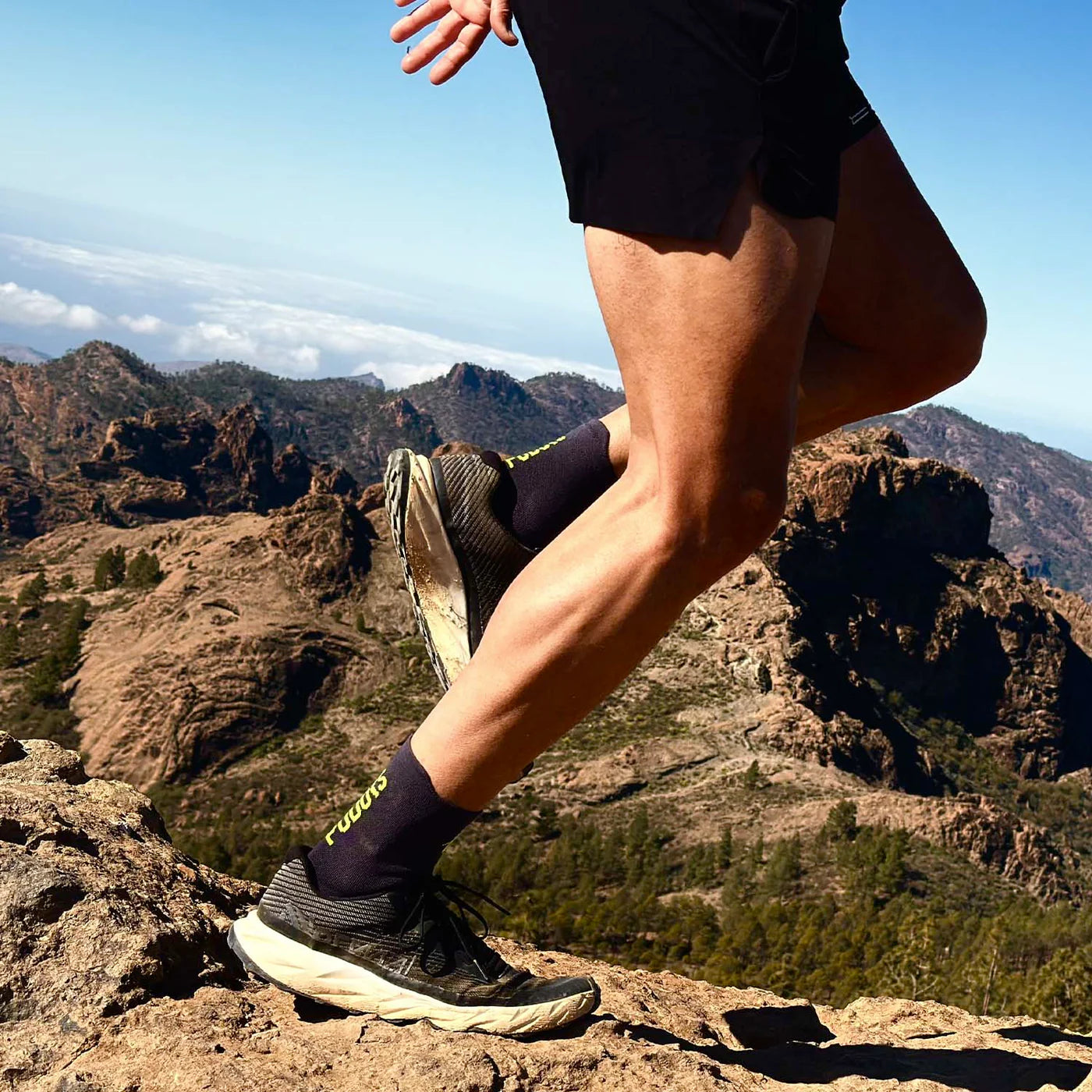 Skarpety do biegania za kostkę PODOKS czarne PRO