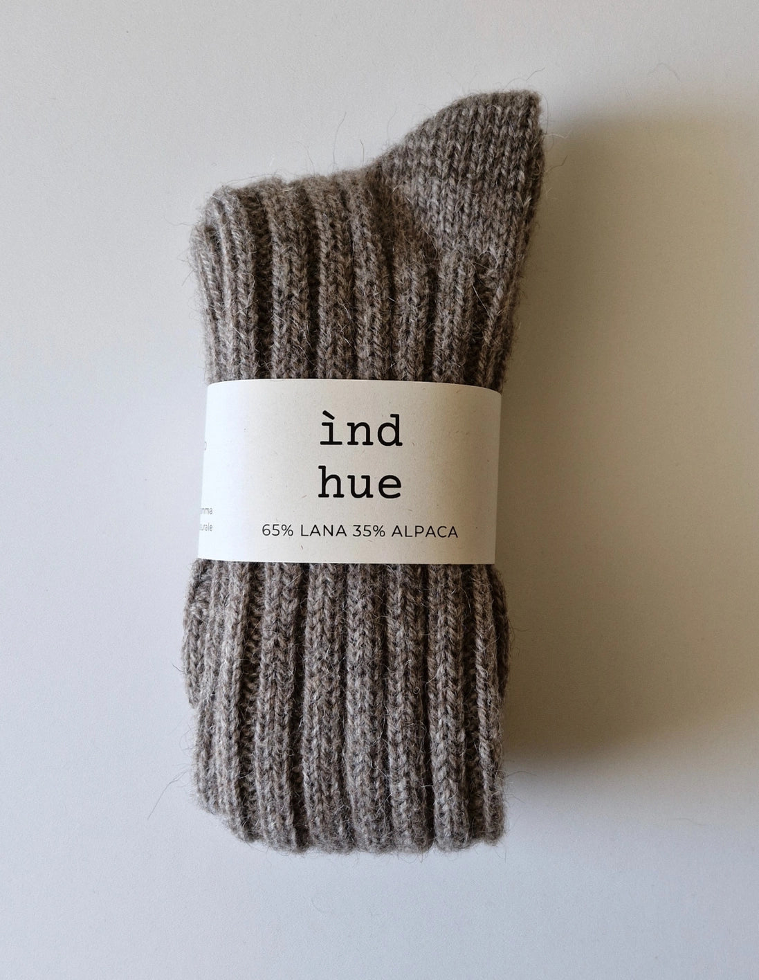 PODKOLANÓWKI Z WEŁNY I ALPAKI / 100% naturalne, kolor Tabaka