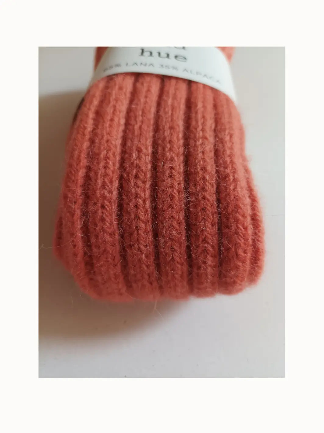 PODKOLANÓWKI Z WEŁNY I ALPAKI / 100% naturalne, kolor Koral