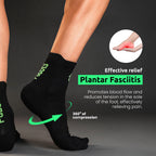 Skarpety do biegania za kostkę PODOKS czarne PRO