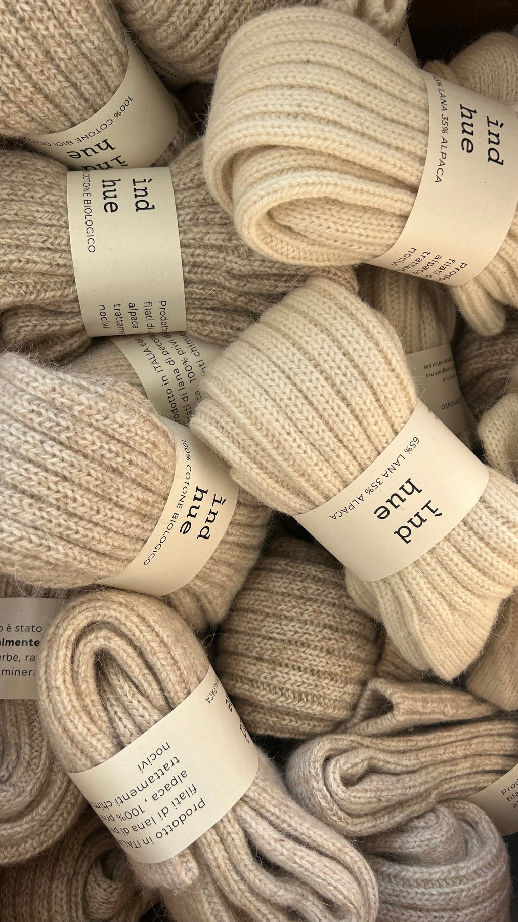 PODKOLANÓWKI Z WEŁNY I ALPAKI / 100% naturalne, kolor Melanż