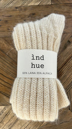 PODKOLANÓWKI Z WEŁNY I ALPAKI / 100% naturalne, kolor Natura