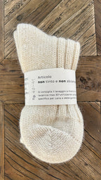 SKARPETKI Z WEŁNY I ALPAKI / 100% naturalne, kolor Natura