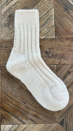 SKARPETKI Z WEŁNY I ALPAKI / 100% naturalne, kolor Natura