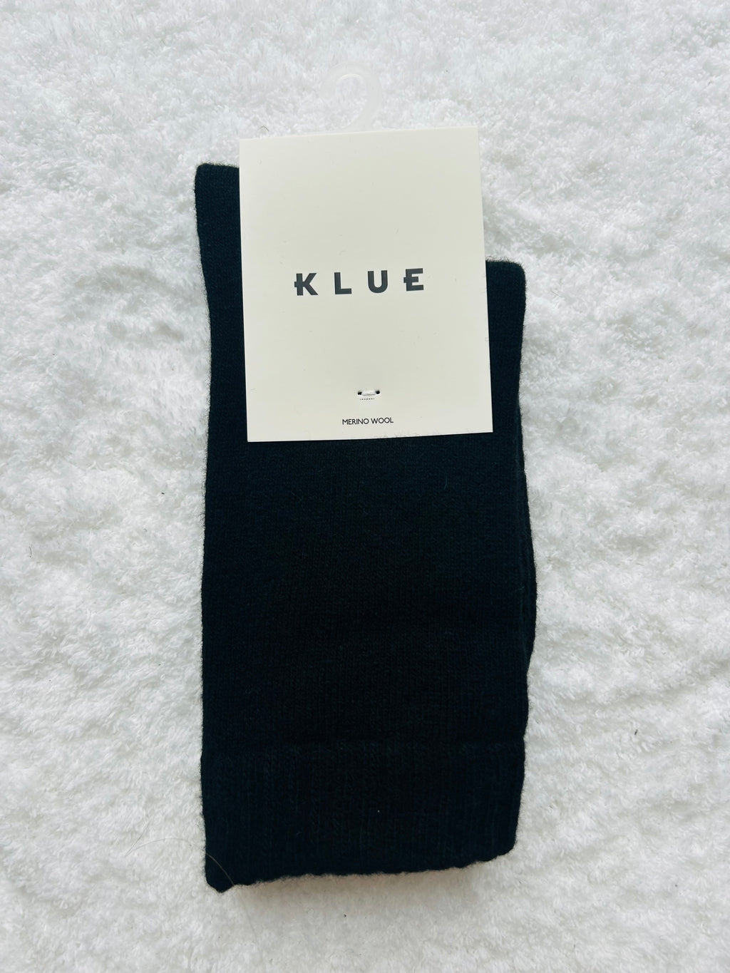 Skarpety z wełny merino KLUE czarne