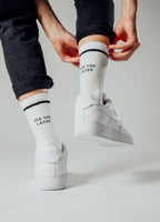 Skarpety z organicznej bawełny typu crew SEE YOU LATER