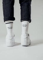 Skarpety z organicznej bawełny typu crew SEE YOU LATER