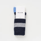 Skarpety z wełny MERINO w paski | Navy and Grey: 41-46 WYSYŁKA W LISTOPADZIE