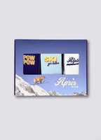 Organiczne skarpety typu crew z bio bawełny - 3-PAk – POW POW, SKI YA LATER, ALPINE