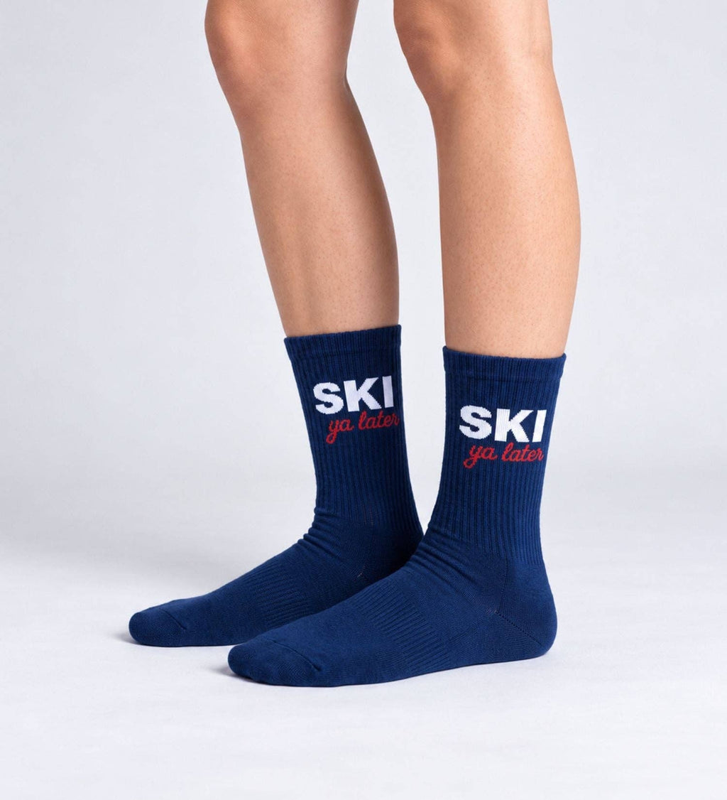 Organiczne skarpety typu crew z bio bawełny 3-PAK –  après-ski NO BAD DAYS CLUB