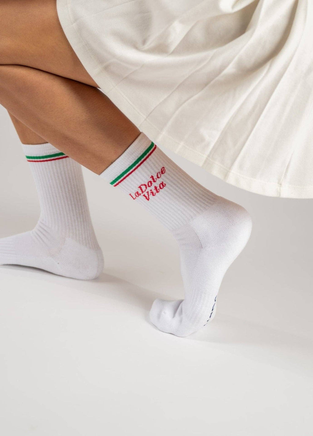Skarpety z organicznej bawełny typu crew LA DOLCE VITA SOCKS