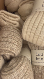 SKARPETKI Z WEŁNY I ALPAKI / 100% naturalne, kolor Natura