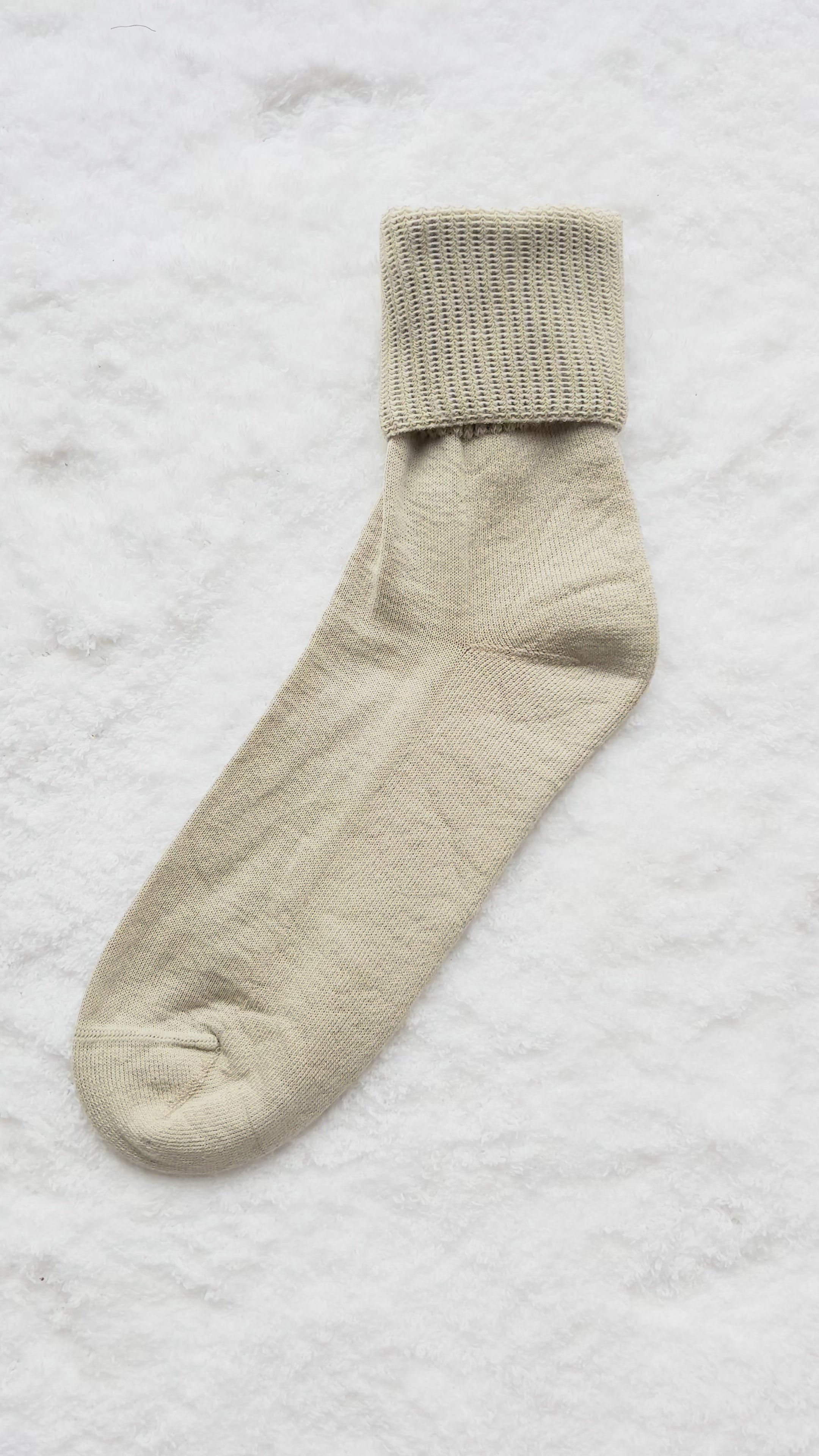 Skarpety bezuciskowe grube beżowe Quattroxy™